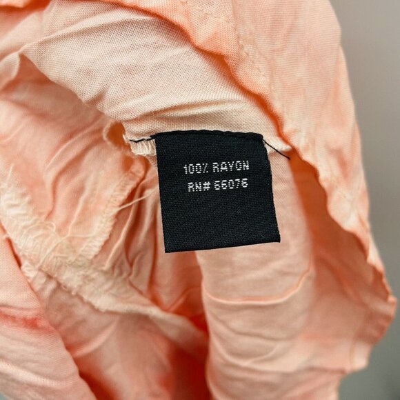 Raviya Womens Plus 1X Pigment-Wash Off-The-Shoulder Swim Cover-Up in Coral $54 - Picture 7 of 7